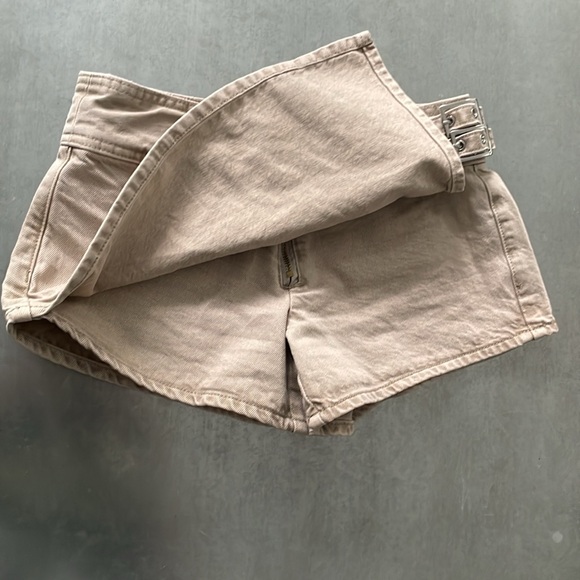 PacSun Beige Low Rise Denim Mini Skort - Picture 9 of 15